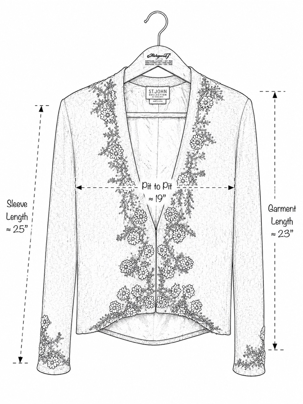 Vintage Sigrid Olsen Embroidered Beaded Cardigan Size M Formal Whimsigoth - Picture 3 of 10